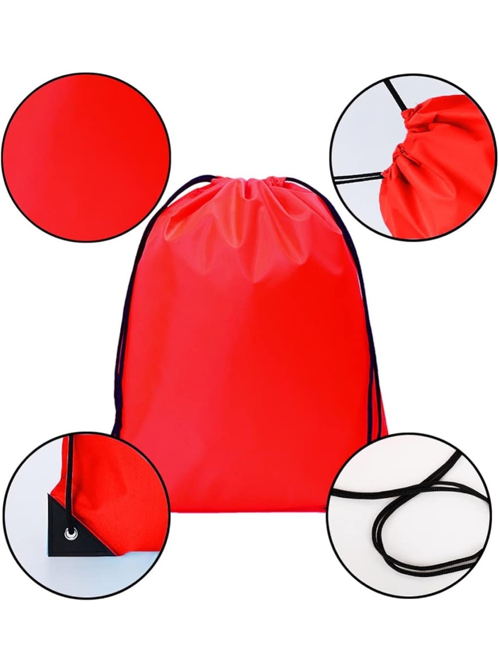 50 Red Drawstring bags - Picture 4 of 6